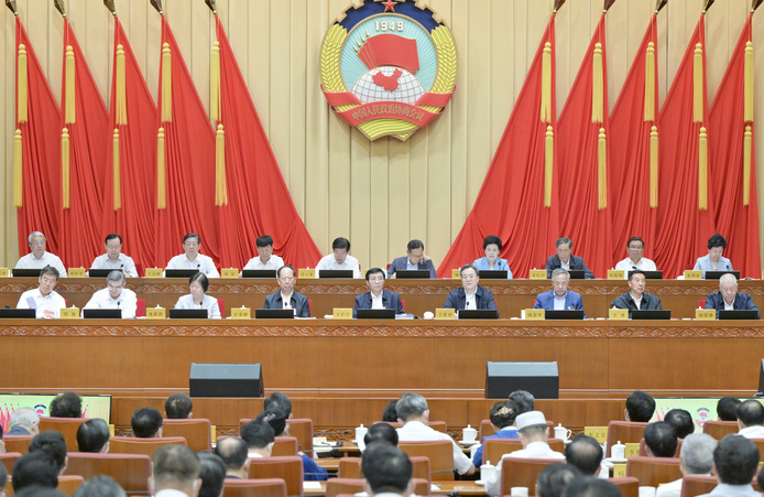 全国政协十四届常委会第三次会议开幕 王沪宁主持 丁薛祥作报告